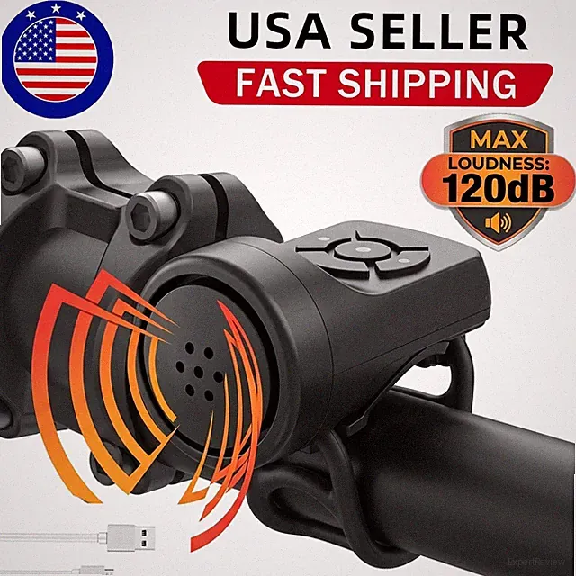 120dB Loud Bike Bicycle Electronic Horn Bell Bicycle Handlebar Bell Ring Alarm