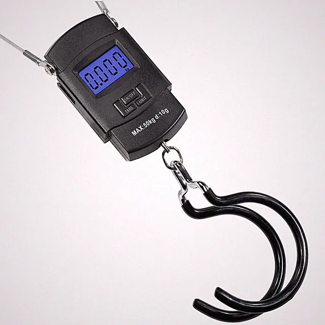 Backlit LCD Display Digital Bike Scale - Electronic Balance with Double Hanging