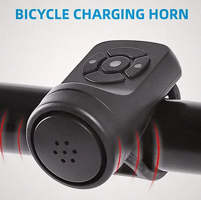 Bicycle Electric Bell Bike USB Charging Horn MTB Mountain Bike Warning Safety