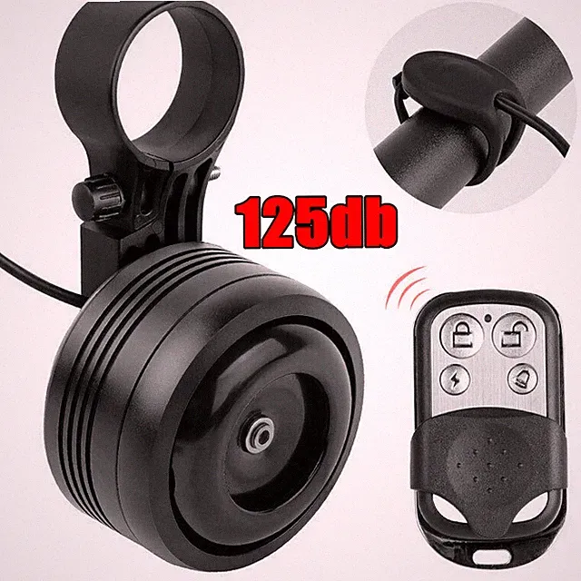 Bicycle Electric Bell Trumpet USB Recharge Horn Bike Scooter Anti-theft Alarm