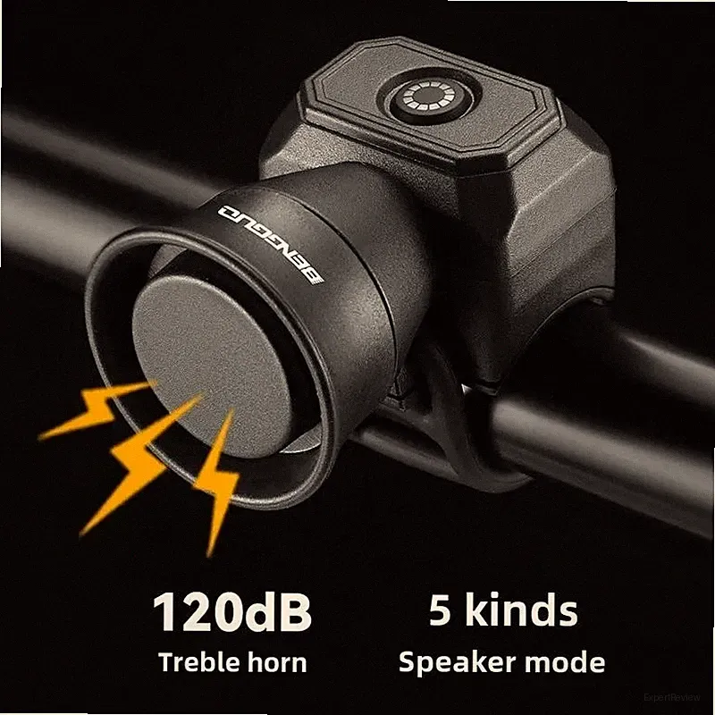 Bicycle Horn Mini USB Rechargeable Waterproof Electronic Bell Mountain Bike