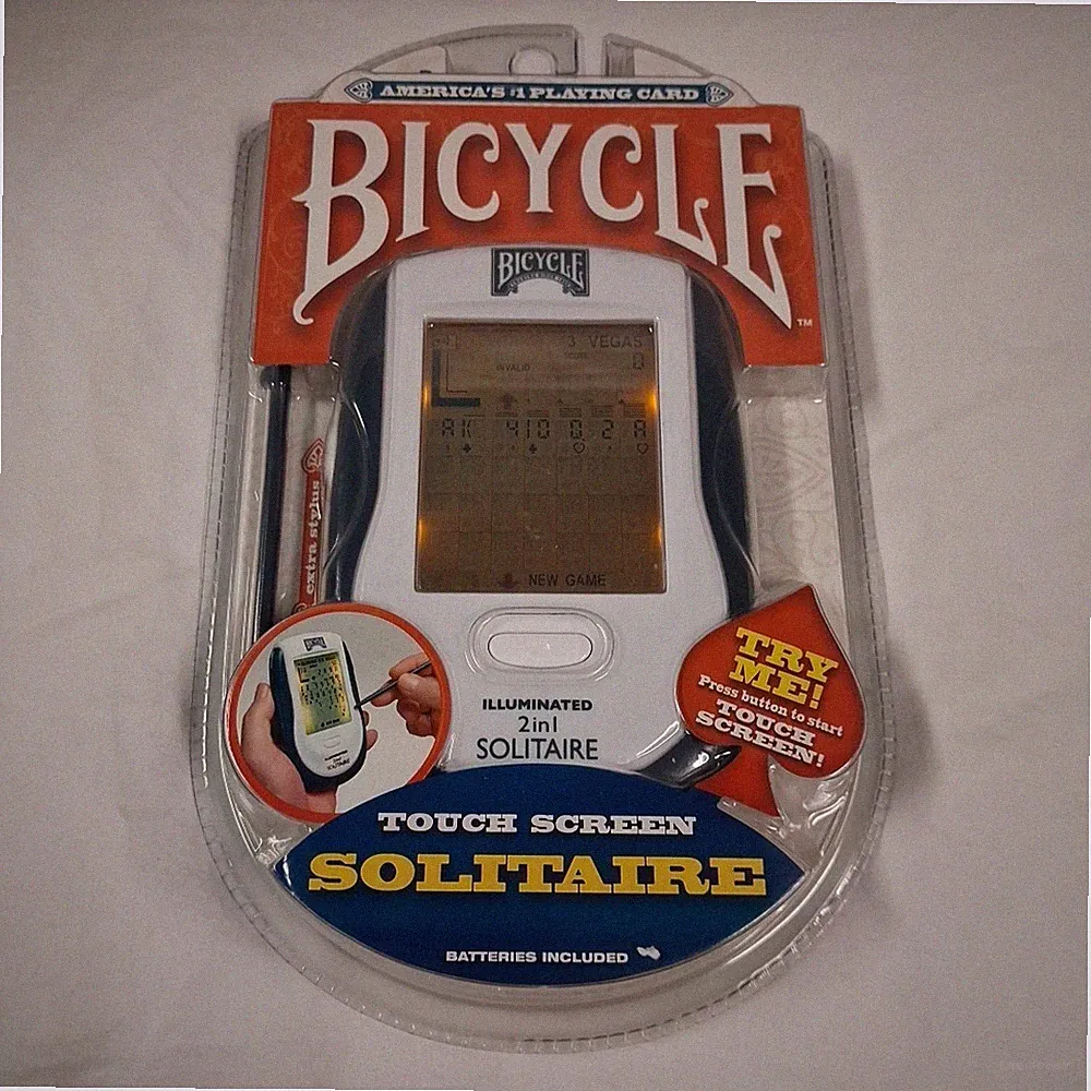 Bicycle Illuminated Touch Screen 2 in 1 Solitaire Electronic Game Techno Source