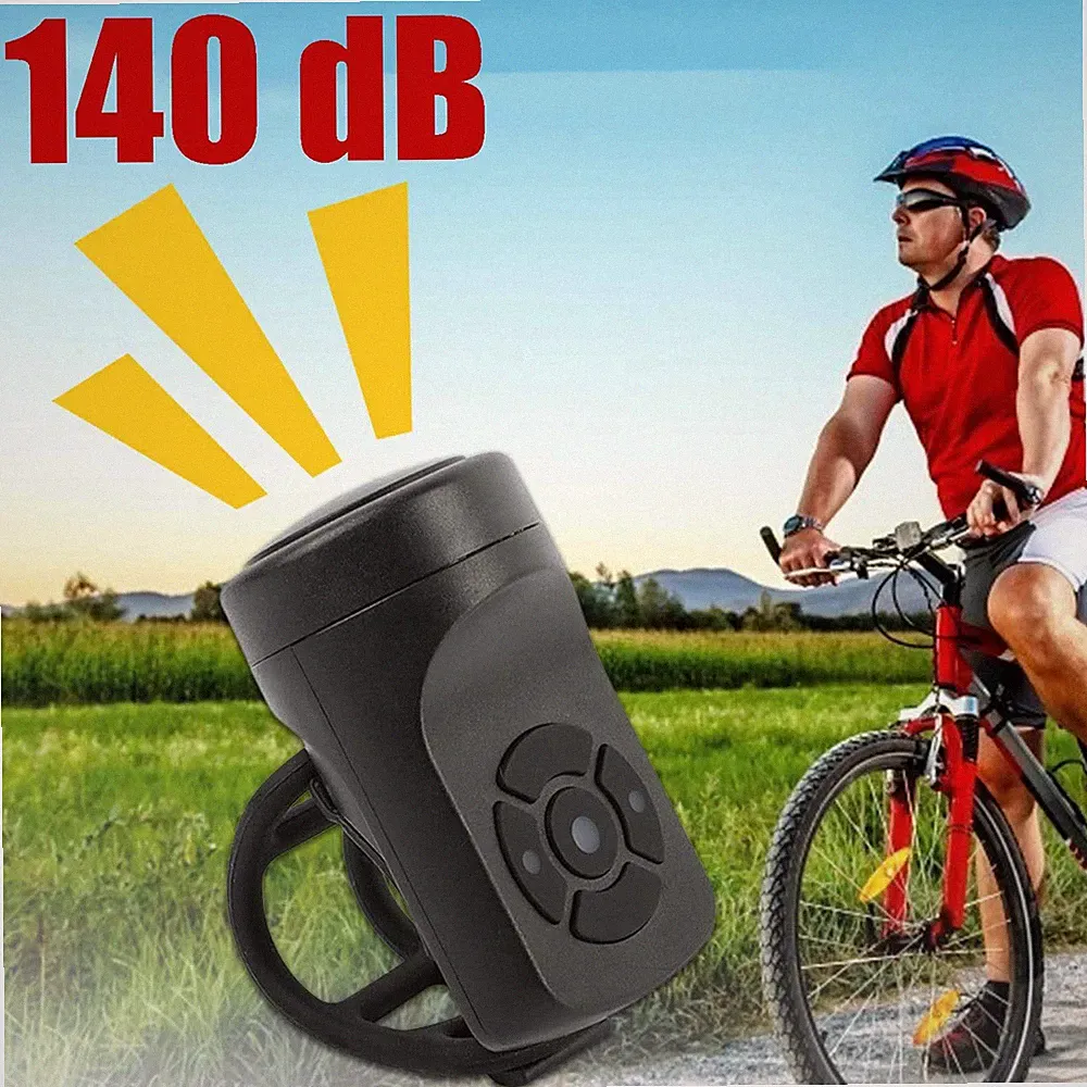 Bike Bicycle 140dB Super-Loud Electronic Siren Horn Bell Ring Alarm Speaker