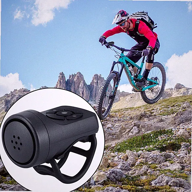 Bike Electronic Loud Horn 120 DB Warning Safety Electric Bicycle Handlebar Bell