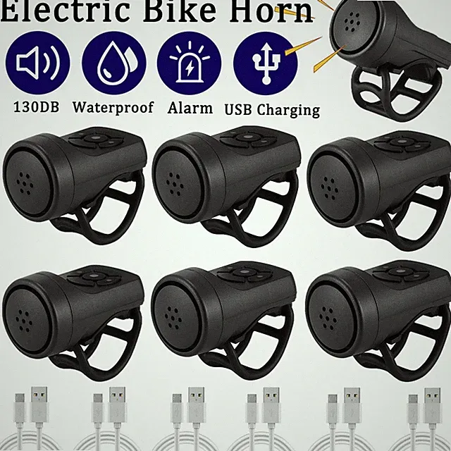 Bike Electronic Loud Horn 140 DB Warning Safety Electric Bicycle Handlebar Bell