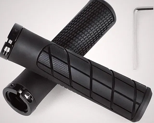 Bike Handlebar Grips, Single Lock-On Bicycle Handle Bar Grips for BMX
