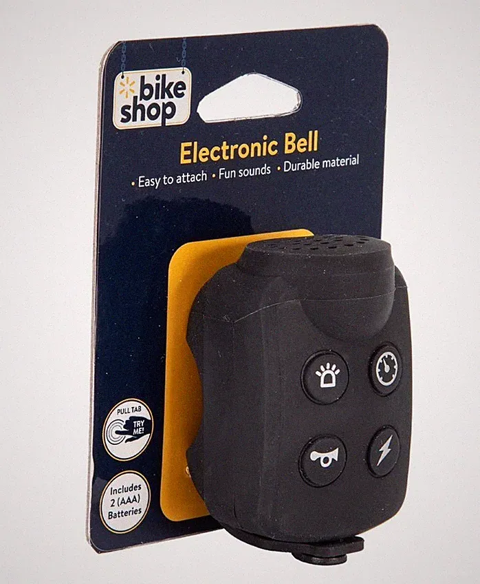 Bike Shop Electronic Bicycle Bell, Black New