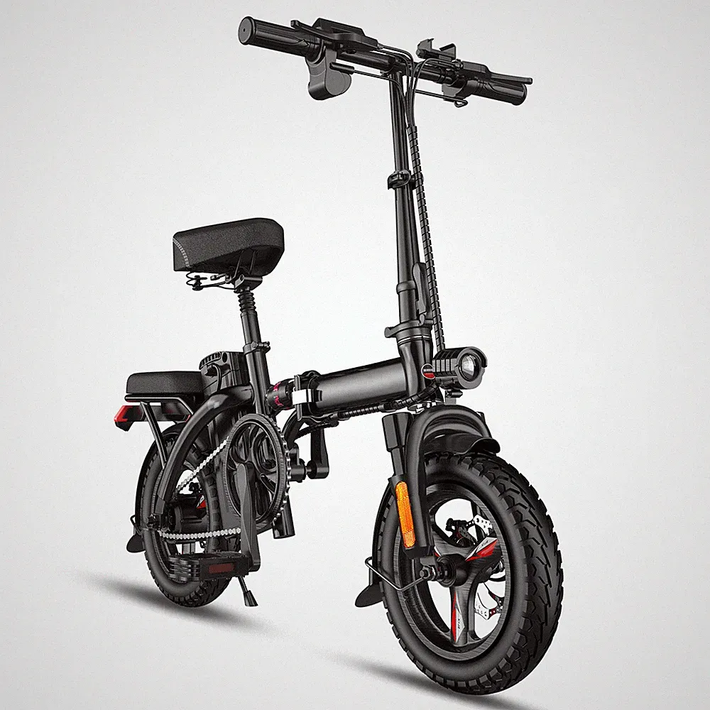Ebike 400W 48V Electric Folding Bike Bicycle 14" Tire 25mph E-Bike