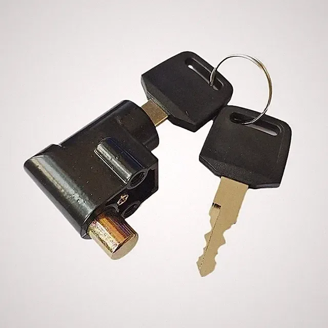 Ebike Battery Lock, Electric Bike Box Safety 3.6cmx2.9cmx1.9cm, Black
