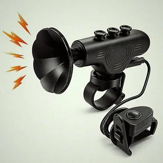 Electric Bike Horn, 120dB Waterproof Electronic Bicycle Bell with 300mAh