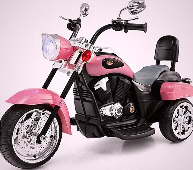 Electric Child Motorcycle Pink Harley Davidson Battery Powered Motor Ride On Toy