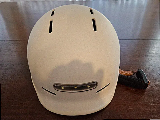 Electric E Bike Smart Helmet By Electirc Bike Company Built in LED lights White