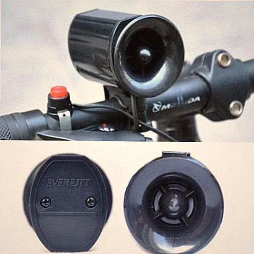 Electronic Bike Bell 122 dB Bicycle Super-Loud Electronic Siren Horn Waterproof