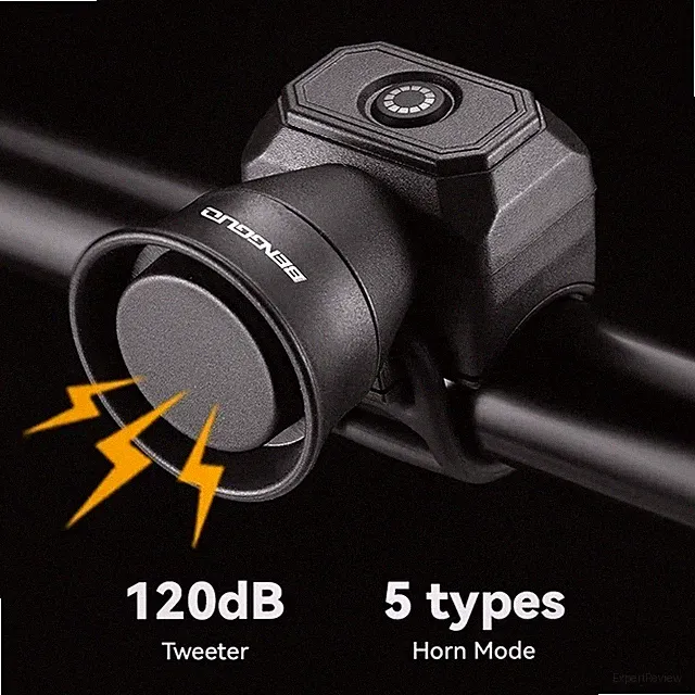 Electronic Bike Horn Waterproof Bicycle Bell USB Rechargeable Cycling