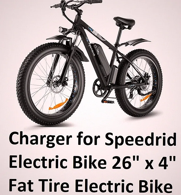 🔥fast battery Charger power supply For Speedrid 26" x 4" Fat Tire Electric Bike