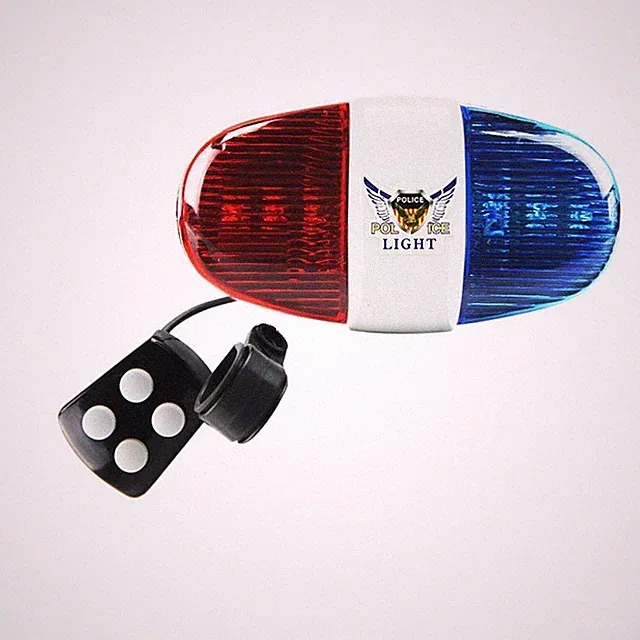 Kids Bike Police Sound Light - Oumers Electronic Horn Bike LED Light, Christm...