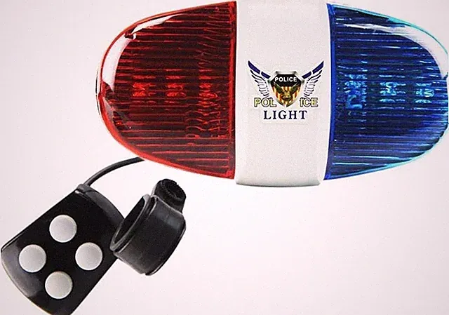 Kids Bike Police Sound Light - Oumers Electronic Horn Bike LED Light, Christmas