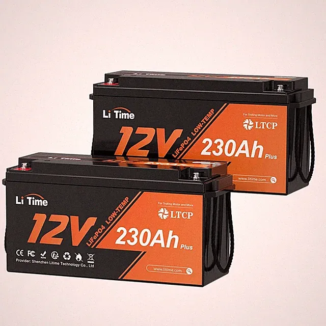 Litime 2Pack 12V 230Ah Low-Temp LiFePO4 Deep Cycle Lithium Battery For RV Solar
