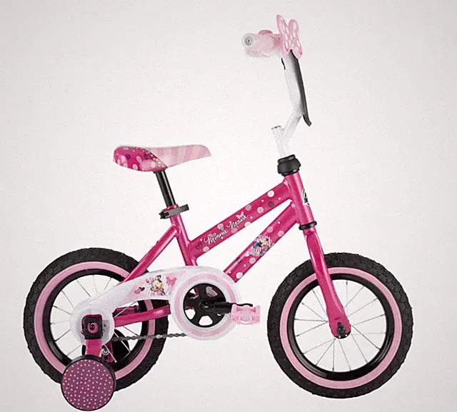 Minnie Mouse Kids' Bike, Fits Riders 3'1" - 3'5", Pink, 3 - 5 Years, Girl's