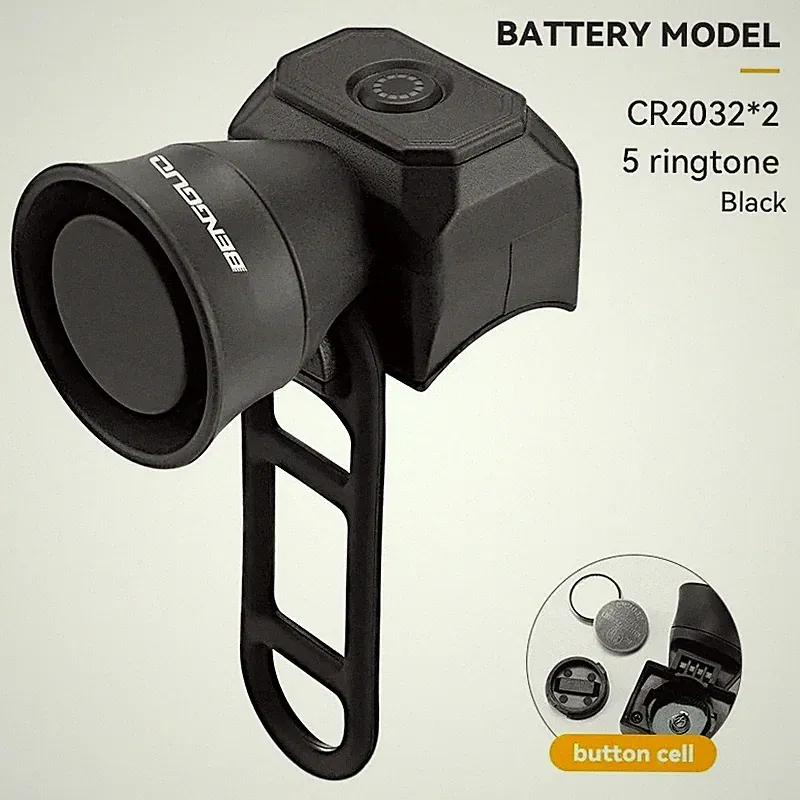 New Bicycle Horn Mountain Bike USB Charging Waterproof Electronic Bike Bell Ridi