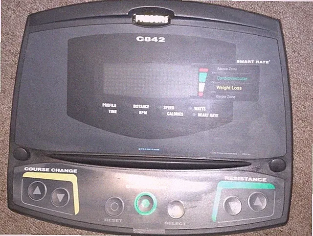 Precor Faceplate With Electronics For C842 Recumbent Bike