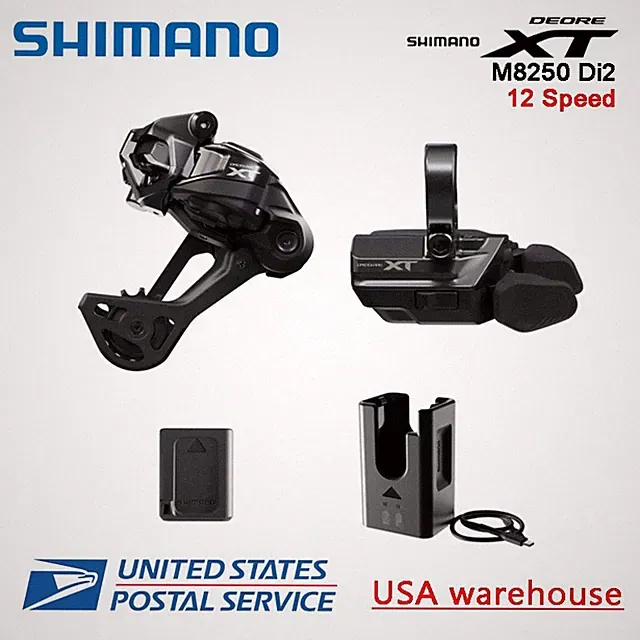 Shimano XT M8250 Di2 Upgrade Kit Groupset SGS Rear Derailleur Shifter M8200