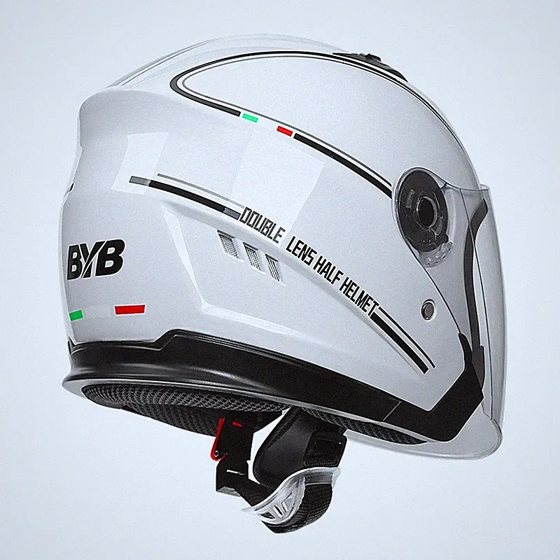 Simple Electric Bicycle Double Lens Helmet