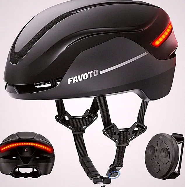 Smart Bike Helmet with Light – Dual Shell CPSC Certified Ebike Helmet with Turn