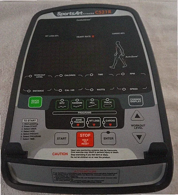 SportsArt Display With Electronics For C521R Recumbent Bike