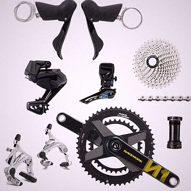 WHEELTOP EDS TX Wireless Electronic Groupset 2x11 Speed Carbon Crankset Rim Brak